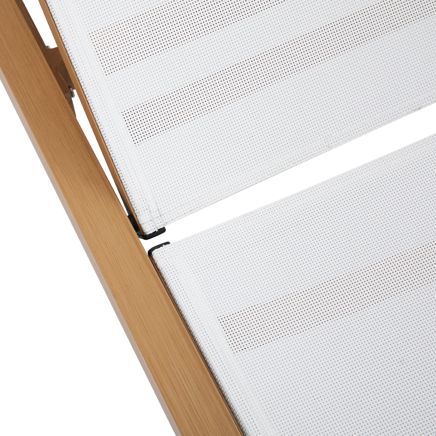 Bain de soleil aspect bois/crème