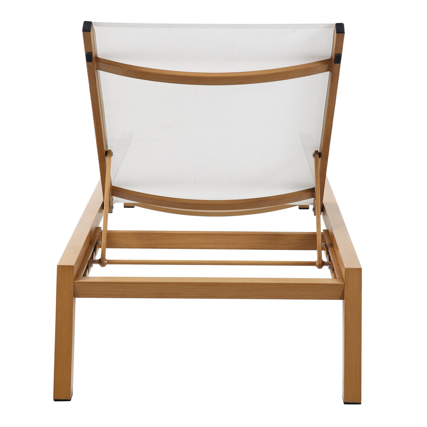 Bain de soleil aspect bois/crème
