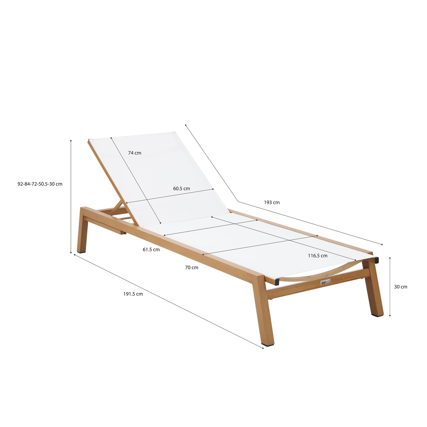 Bain de soleil aspect bois/crème