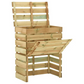 Bacs à compost, 4 pcs, bois de pin, 80x50x100 cm