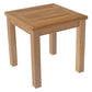 Ensemble de bain de soleil en teck droit avec table d'appoint