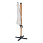 Parasol déporté Ø 300cm Aspect bois/beige